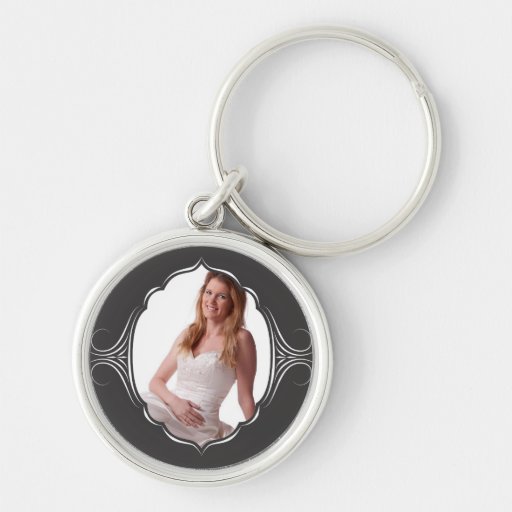 Photo frame with tribal look. key chains