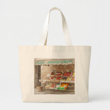 Photo française du marché de sac à provisions d'ec