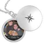 Photo Gift Necklace - Monogram + Custom Text