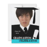 Photo Head Shot Insert Graduation Party Invitation
