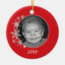 Photo Holiday Snowflake Ornament