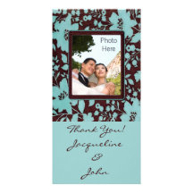 Photo Insert Cards ~ Thank You Wedding Pic Cards Customized Photo Card