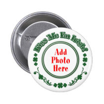 PHOTO Kiss Me I'm Irish - Green Circle buttons