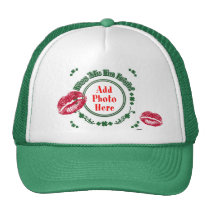 PHOTO Kiss Me I'm Irish - Green Circle Kiss Mark hats