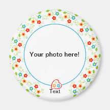 Photo magnet template