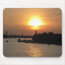 Photo of dramatic Sunset in Venice laguna, Italy Mouse Pads
