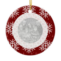 Photo Ornament - Snowflakes