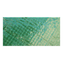 Photo picture of green plastic cover. custom photo card