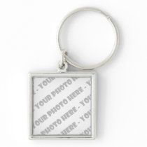 Photo Premium Square Keychain - Create Your Own