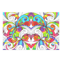 Photo print Floral abstract background