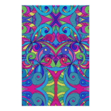 Photo print Floral abstract background