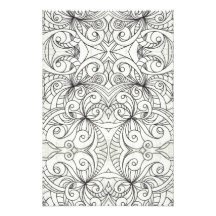 Photo print Floral abstract background