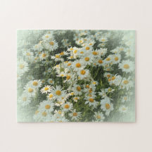 Photo Puzzle with Shasta Daisies