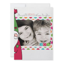 Photo santa Christmas Card Invitation