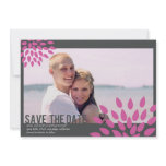 Photo Save the Date // Posh Petals // Fuchia invitations