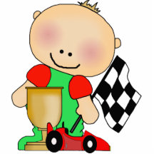 Photo Sculpture Baby Boy Race Car Driver