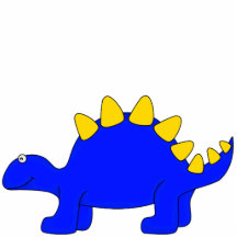 Photo Sculpture Blue Dinosaur