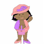 Photo Sculpture Girls Little Diva Pink Mauve photo sculptures