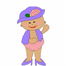 Photo Sculpture Girls Little Diva Pink Purple