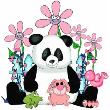 Photo Sculpture Kid's Girls Bear Flowers