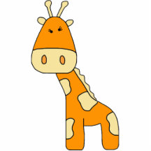Photo Sculpture Yellow Giraffe Girl