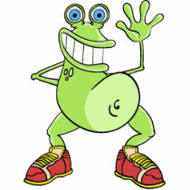 PHOTO SCULTURE funny frog Cut Outs