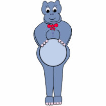 PHOTO SCULTURE HIPPOPOTAMUS CUT OUTS