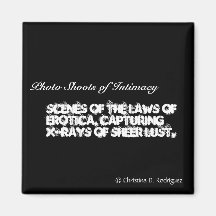 Photo Shoots of Intimacy Haiku Magnet