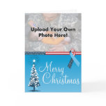 Photo Template Military Troops Ribbon Christmas Ca Greeting Card