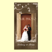 Photo Wedding Card - Brown accents photo cards