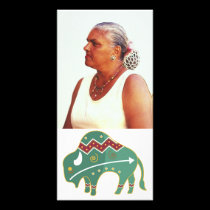 Photocard Buffalo Image Native American photo cards
