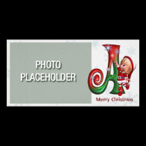 Photocard-Monogram Letter A photo cards