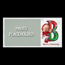 Photocard-Monogram Letter B photo cards