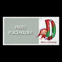 Photocard-Monogram Letter D photo cards