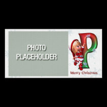 Photocard-Monogram Letter P photo cards
