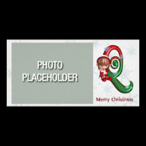 Photocard-Monogram Letter Q photo cards