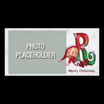 Photocard-Monogram Letter R photo cards