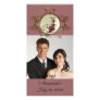 Photocard Rose Monogram J Custom Photo Card