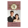 Photocard Rose Monogram W Photo Greeting Card
