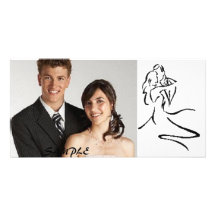 Photocard Vintage Couple Dancing Photo Greeting Card