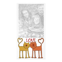 Photocards Valentine Love Kitties Custom Photo Card