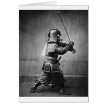 Photograph of a Samurai C. 1860 Card
