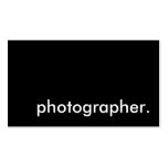 photographer. business card templates