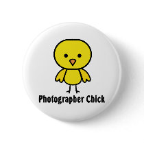 Photographer Chick Pinback Button
