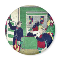 Photographer in Yokohama by Utagawa,Yoshikazu Fridge Magnets