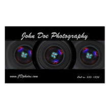 Photographer lens business card