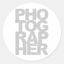 Photographer Round Stickers