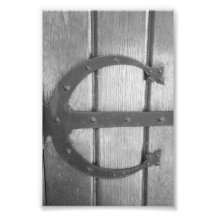 Photographie E7 4x6 noir et blanc de lettre d'alph