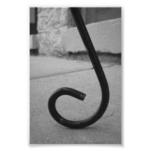 Photographie J6 4x6 noir et blanc de lettre d'alph