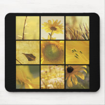 photographie jaune Mousepad de la nature 3x3 Tapis De Souris